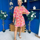 Amber Para Mini Dress Dress Printed Coral