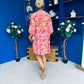 Amber Para Mini Dress Dress Printed Coral