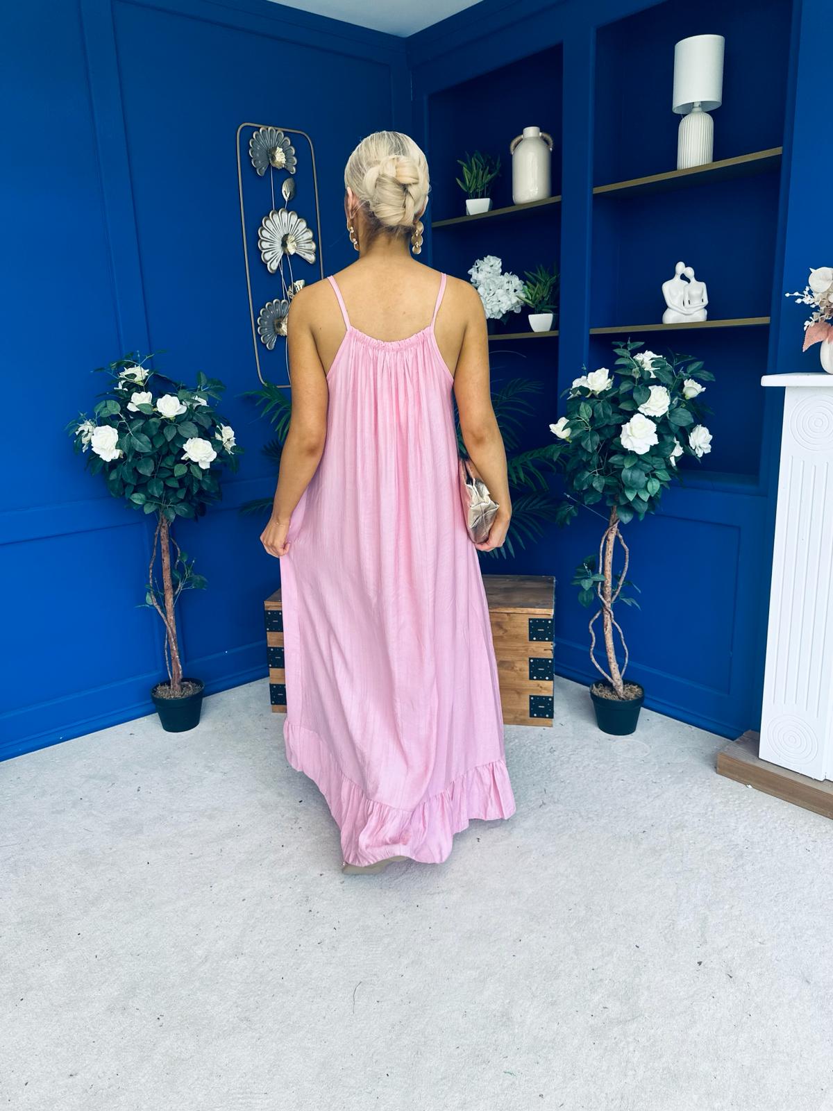 Ashley Beaded Para Maxi Dress Dress Pink