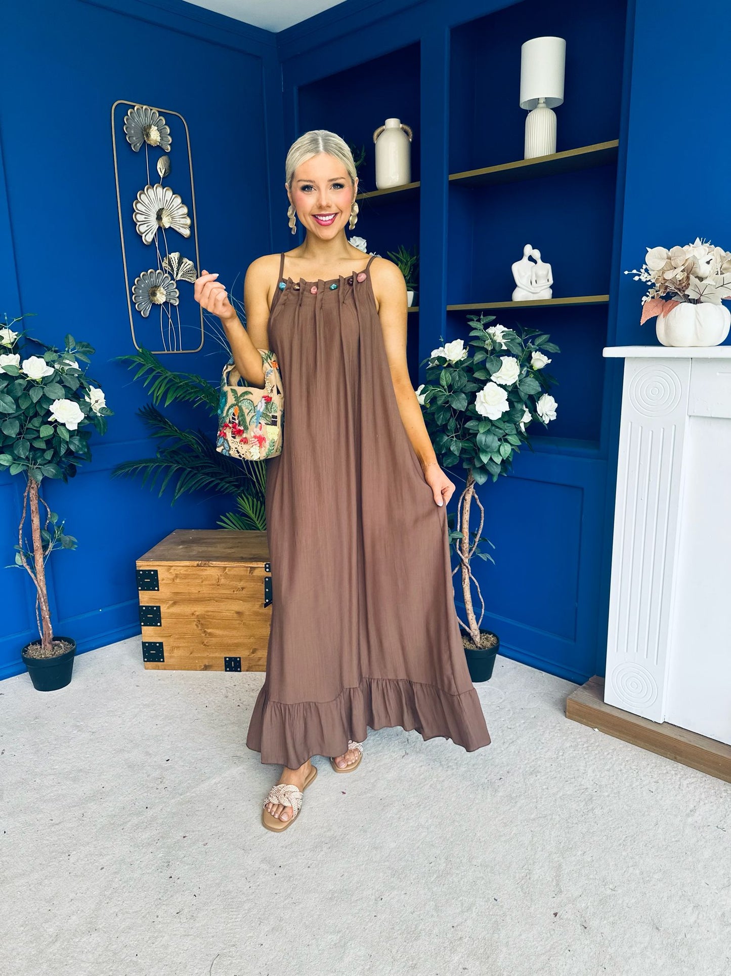 Ashley Beaded Para Maxi Dress Dress Coco