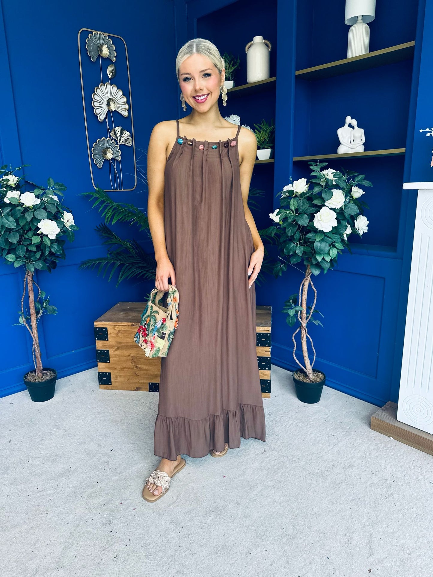 Ashley Beaded Para Maxi Dress Dress Coco
