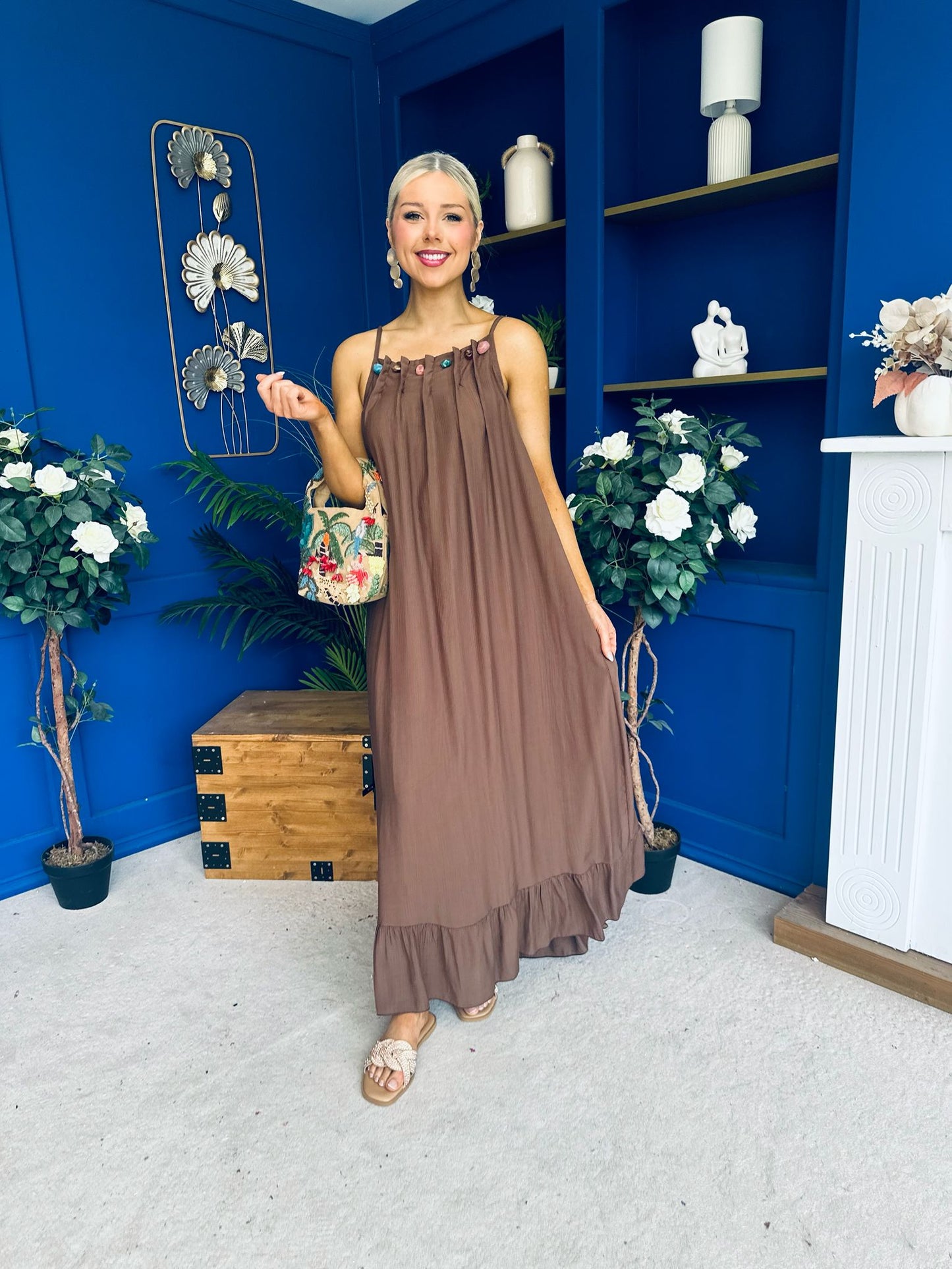 Ashley Beaded Para Maxi Dress Dress Coco