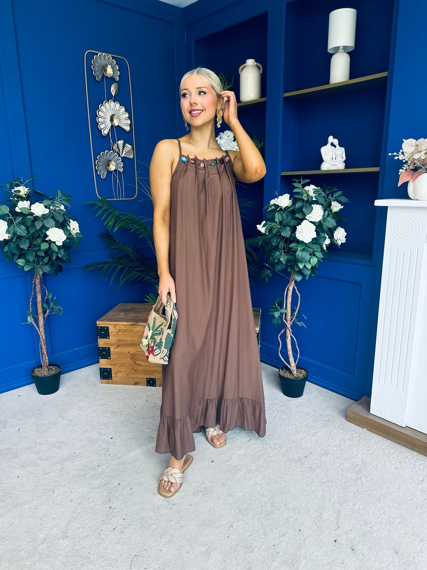 Ashley Beaded Para Maxi Dress Dress Coco
