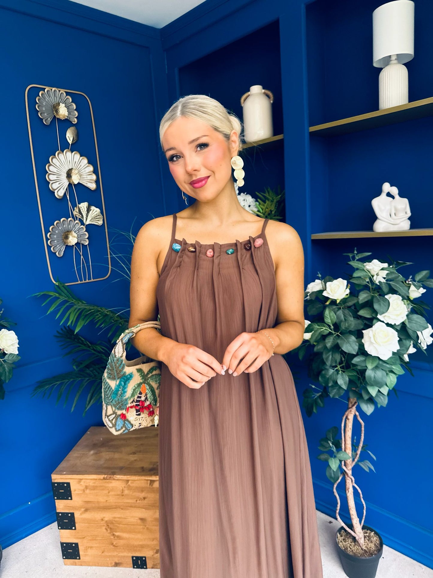 Ashley Beaded Para Maxi Dress Dress Coco