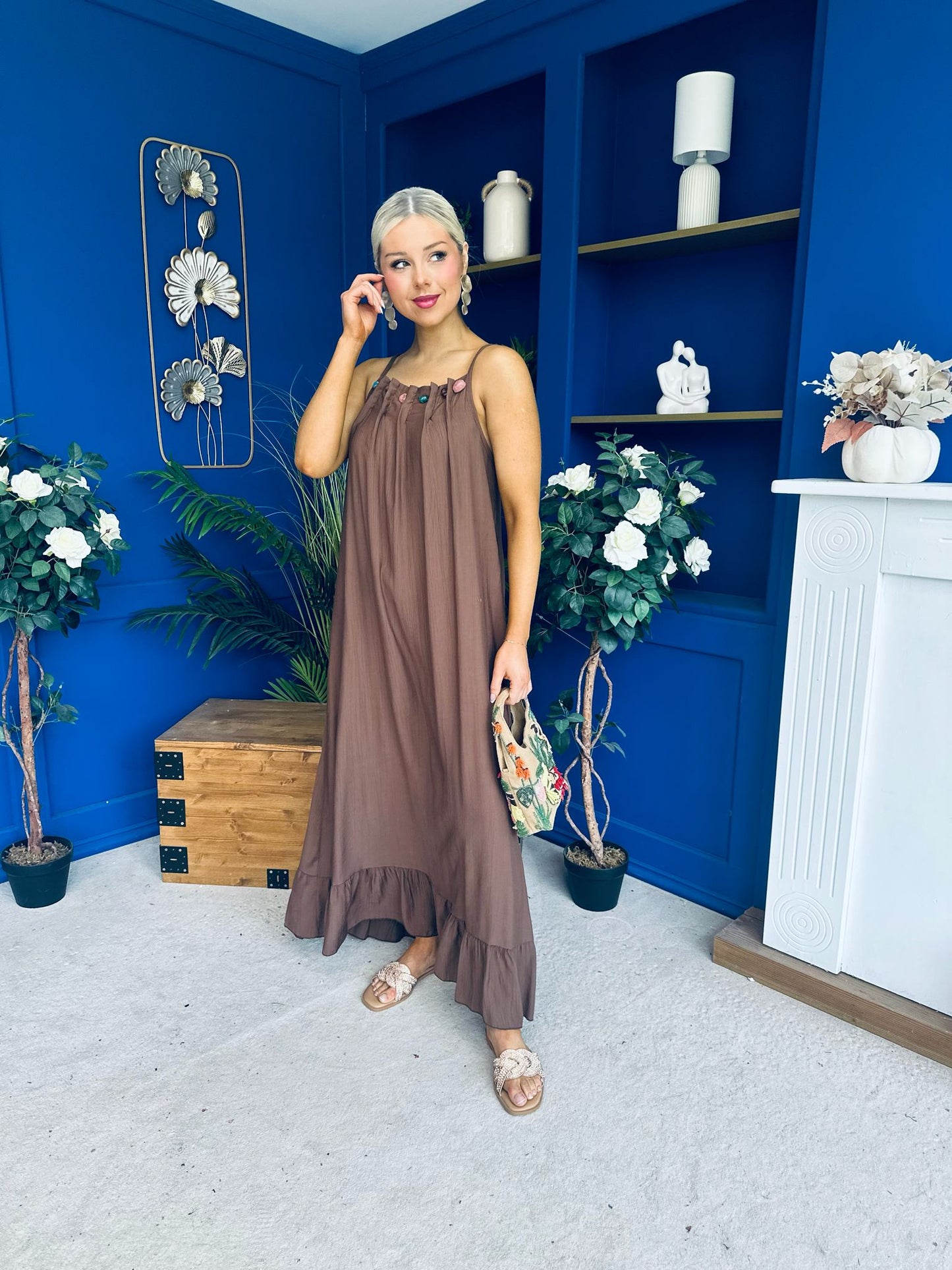 Ashley Beaded Para Maxi Dress Dress Coco