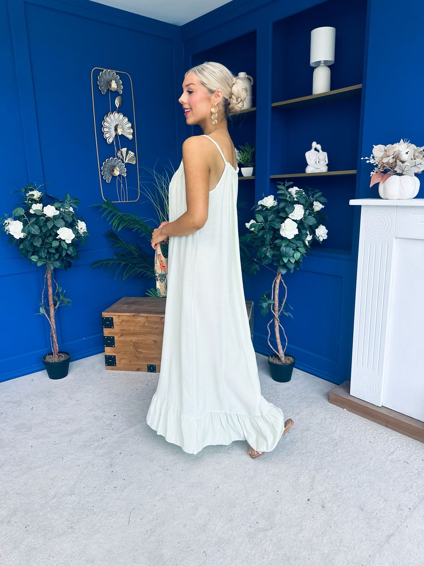 Ashley Beaded Para Maxi Dress Dress Mint
