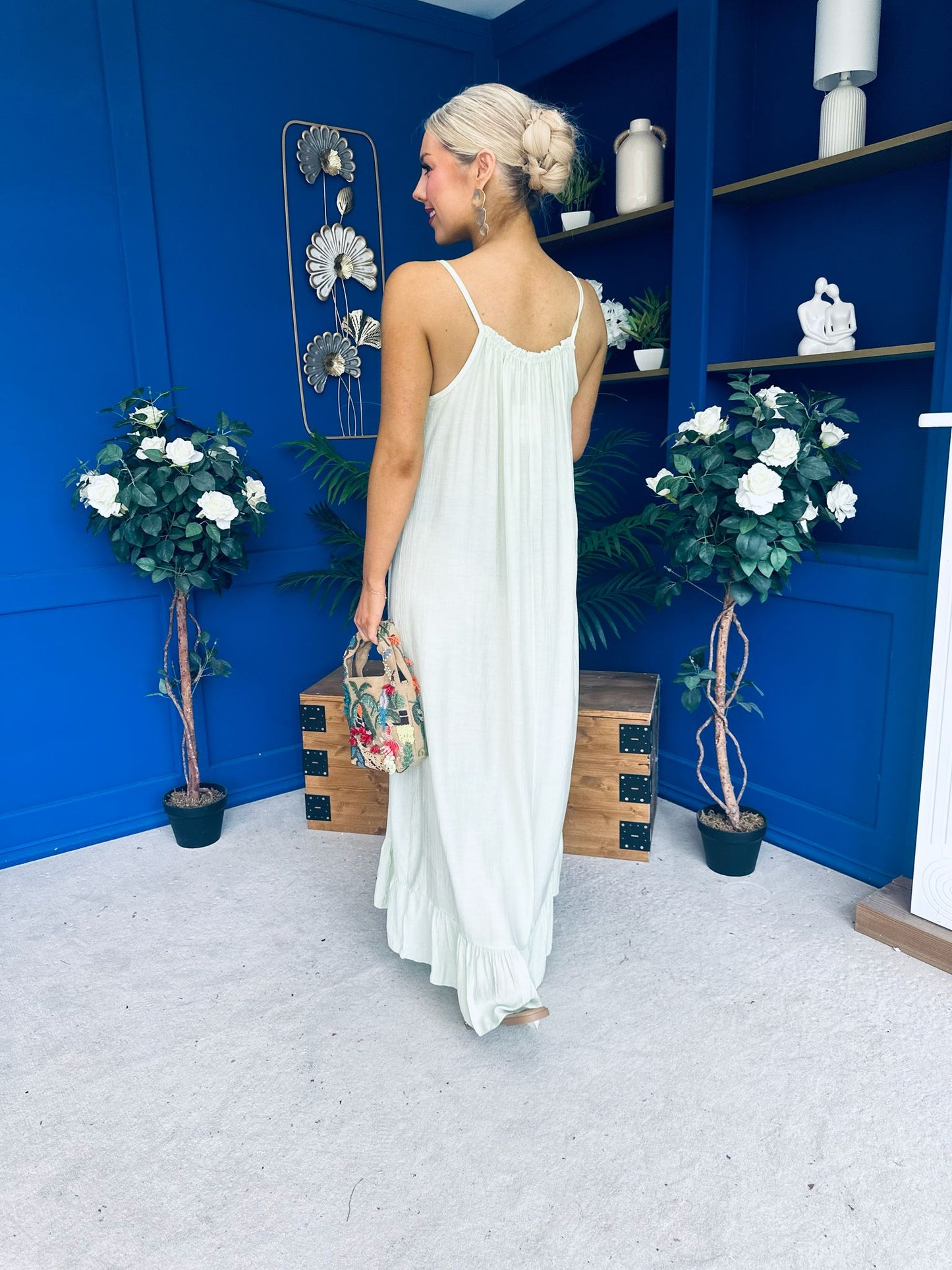 Ashley Beaded Para Maxi Dress Dress Mint