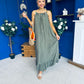 Ashley Beaded Para Maxi Dress Dress Khaki