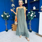 Ashley Beaded Para Maxi Dress Dress Khaki