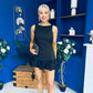 Anastasia Hem Detail Mini Dress Black