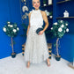 Selena Detailed Tulle Skirt Black Polka Cream