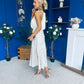 Peyton Halterneck Satin Top Cream
