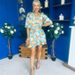 Elissa Mini Dress Floral Green