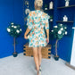 Elissa Mini Dress Floral Green