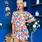 Elissa Mini Dress Floral Blue