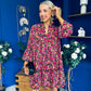 Harri Mini Dress Floral Black