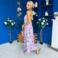 Gane Midi Dress Floral Lilac