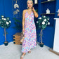 Gane Midi Dress Floral Lilac