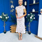 Gail Lace Detailed Occasion Midi Dress Pink