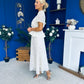 Melody Floral Lace Top & Skirt Set Cream