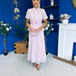 Melody Floral Lace Top & Skirt Set Pink