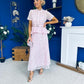 Melody Floral Lace Top & Skirt Set Pink
