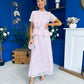 Melody Floral Lace Top & Skirt Set Pink