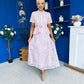 Melody Floral Lace Top & Skirt Set Pink