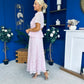 Melody Floral Lace Top & Skirt Set Pink