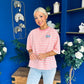 Orna Casual Striped T-Shirt Pink