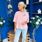 Orna Casual Striped T-Shirt Pink