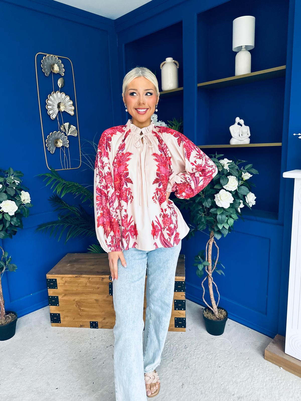 Bianca Full Sleeve Blouse Floral
