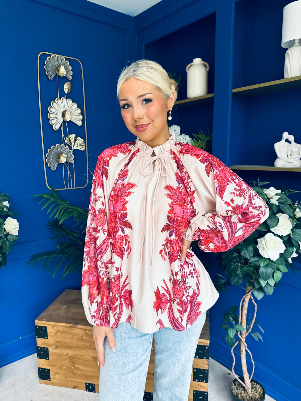 Bianca Full Sleeve Blouse Floral