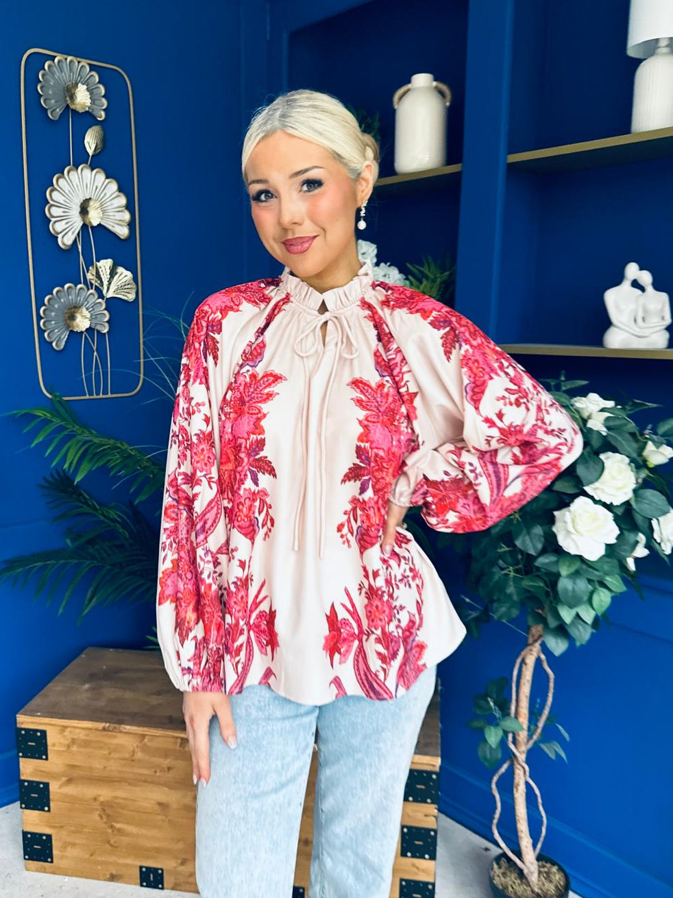 Bianca Full Sleeve Blouse Floral