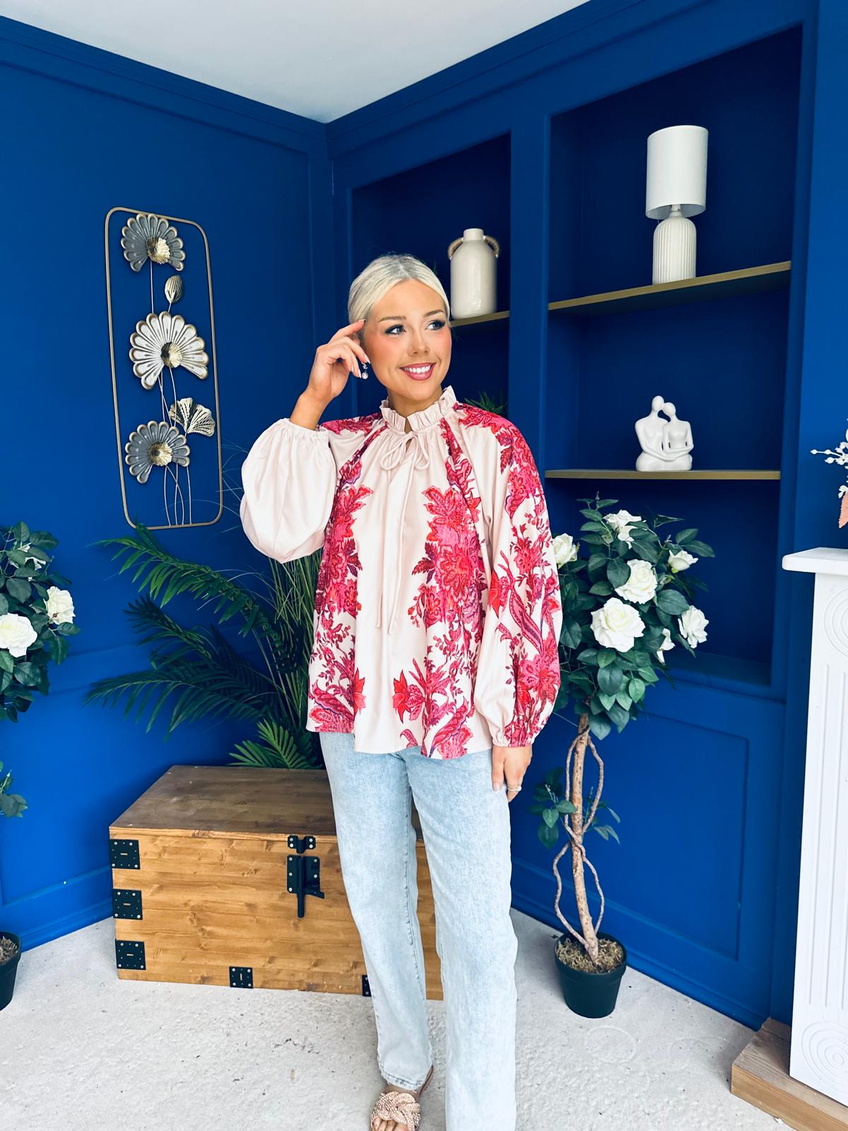Bianca Full Sleeve Blouse Floral