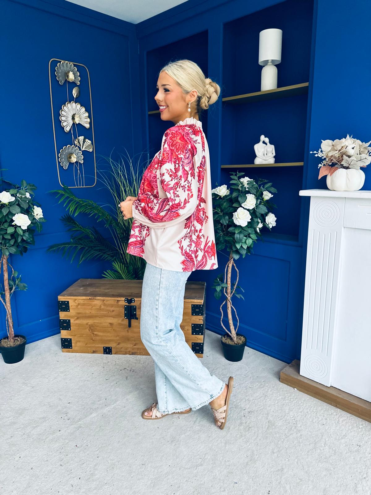 Bianca Full Sleeve Blouse Floral