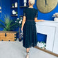 Catherine Lace & Tulle Occasion Dress Black