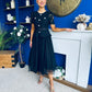 Catherine Lace & Tulle Occasion Dress Black
