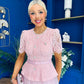 Catherine Lace & Tulle Occasion Dress Pink