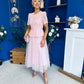 Catherine Lace & Tulle Occasion Dress Pink