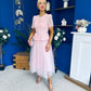 Catherine Lace & Tulle Occasion Dress Pink