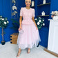 Catherine Lace & Tulle Occasion Dress Pink