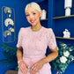 Catherine Lace & Tulle Occasion Dress Pink