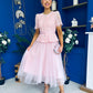Catherine Lace & Tulle Occasion Dress Pink