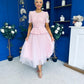 Catherine Lace & Tulle Occasion Dress Pink