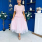 Catherine Lace & Tulle Occasion Dress Pink