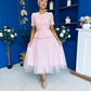 Catherine Lace & Tulle Occasion Dress Pink