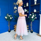 Catherine Lace & Tulle Occasion Dress Pink