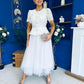 Catherine Lace & Tulle Occasion Dress Cream