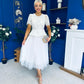 Catherine Lace & Tulle Occasion Dress Cream